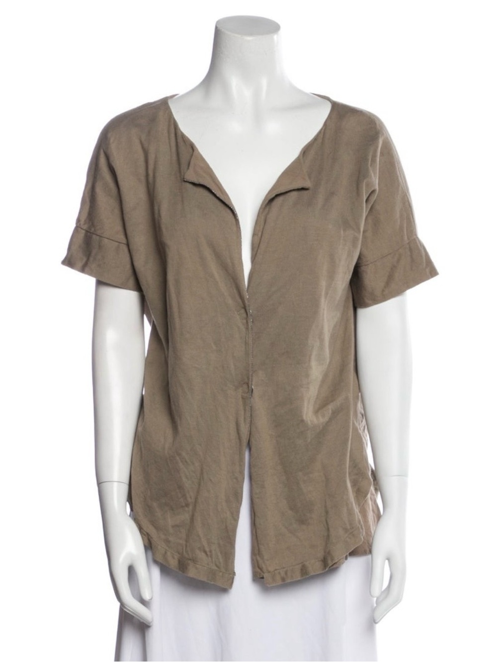 Brunello Cucinelli Short Sleeve Top - Taupe